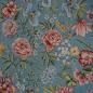 Preview: Gobelin Dekostoff Blumen auf hellblau